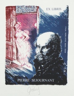 Pierre Sejournant/exlibris in Zincografie opus 19