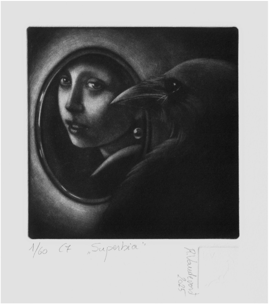 Afb. 6 Superbia (Hoogmoed): ik zie mezelf als het meisje met de parel.