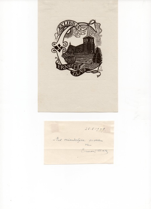 Kopergravure van Joris Minne (B) uit 1934